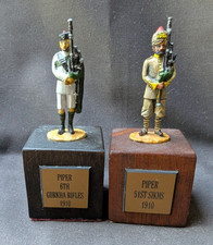 Piper 6th Gurka Rifles 1910 - Piper 51st Sikhs 1910 - Lead Soldiers