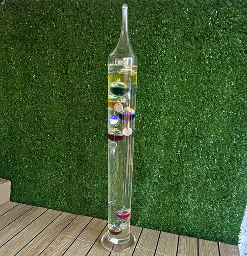 Glass galileo thermometer 42cm - glass,