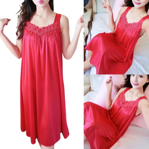 Summer sleeveless sleep dress - sleeveless,