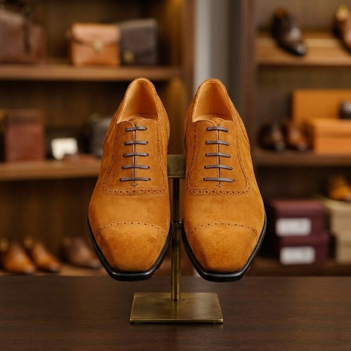 Men handmade genuine mustard - men's,