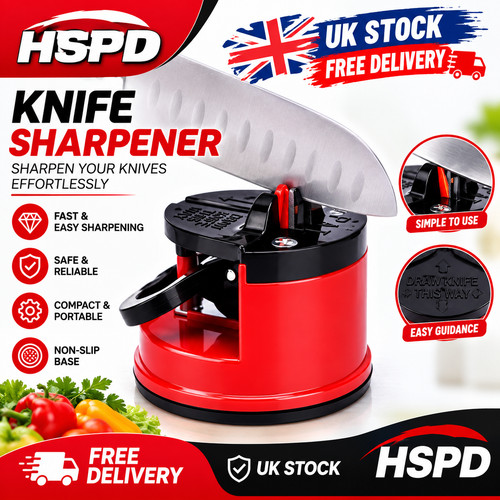 Knife sharpener with suction - knife,