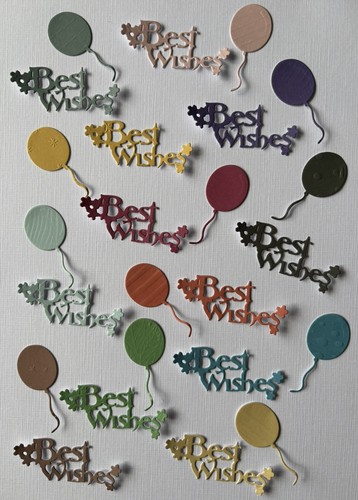 Die cut shapes for - , card