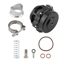 50mm Universal Turbo Blow Off Valve Adjustable 24psi BOV black new