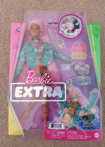 Barbie extra doll floral print - barbie,
