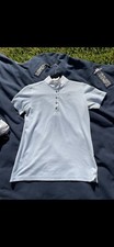 pikeur ladies short sleeve show shirt. blue size 38