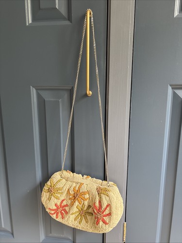 Zara floral beaded bag - zara,