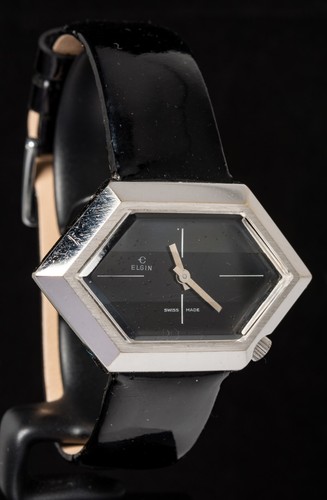 Elgin hexagon black - elgin, dial