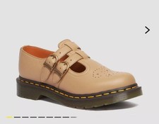 Dr Doc Martens 8065 Virginia - Mary Jane Leather Shoes - Savannah Tan - 6 / 39
