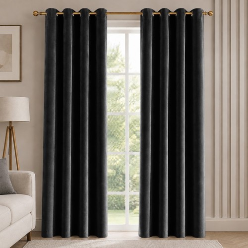 Blackout velvet curtains - velvet,