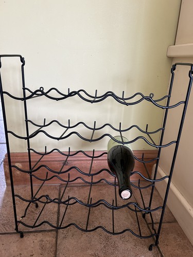 Vintage retro wine rack - wine, black