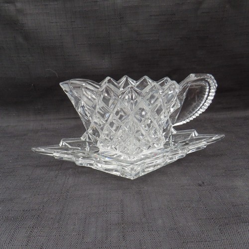 Vintage glass sauce boat - vintage,