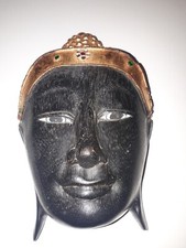Vintage wooden wood buddha - wooden,