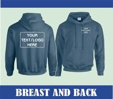 Custom Printed Hoodie Workwear Uniform Unisex Your Own Logo Team Club Holiday