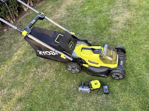 Ryobi 40cm lawnmower with - , 5ah