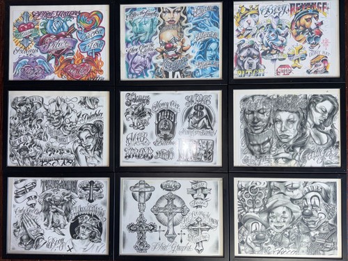 Tattoo flash prints - prints, 17x13