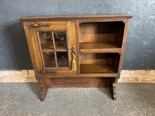 Edwardian Oak Dresser Top Wall Shelves 