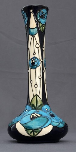 Moorcroft rennie rose blue - 'rennie, blue'