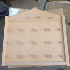 Goebel Official 2 Part Miniature Plate Stand Rack Wooden M J Hummel Original