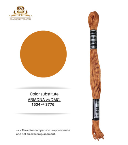 Dark salmon embroidery floss - dark,