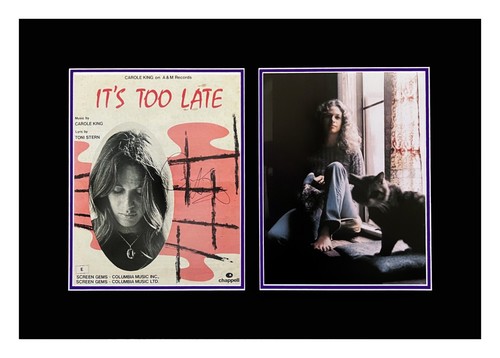Carol king autographed sheet - carol,