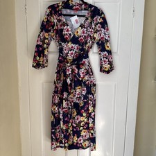 Baylis And Knight Wrap Style Dress Size 18 Stretchy Sash Style Belt With Tags