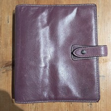 Filofax Malden Antiqued Leather A5 Organiser Purple Uni Work Planner