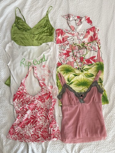 Cami halterneck tshirt y2k
