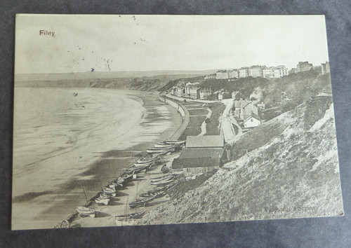 Filey vintage postcard 190x - filey.,