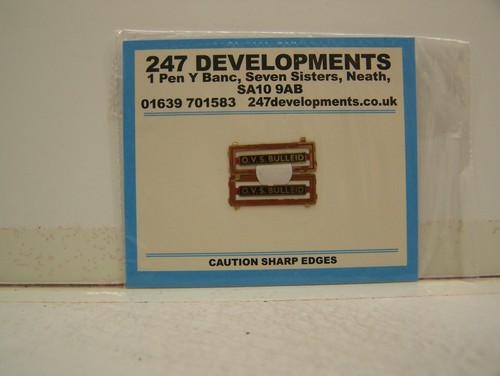 4mm scale etch plates s - plates, o.v.s