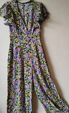 New Zara long wide leg jumpsuit with floral print - size S