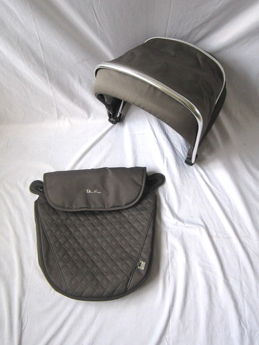 Silver cross hood footmuff - hood, &