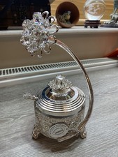 Vintage Silver Plated Crystal