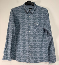 Animal Shirt Men Medium Blue