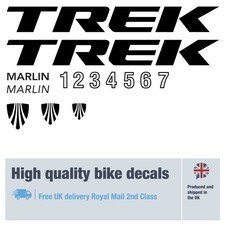 Trek Marlin 1 to 7 bike decals