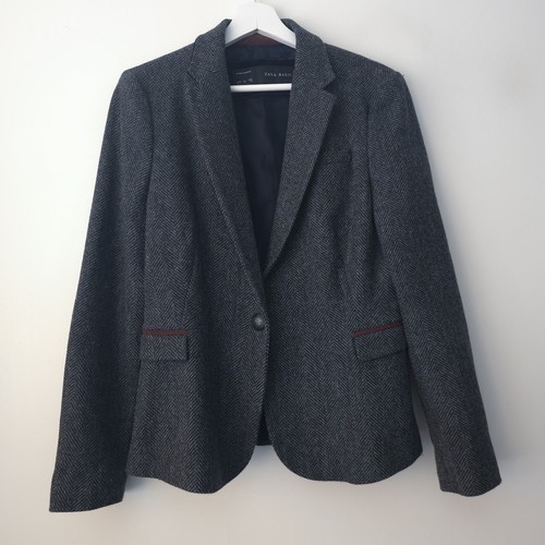 Zara blazer jacket wool blend - zara,