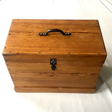 Vintage Stripped Pine Box with