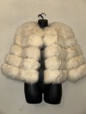 Real Rabbit Fur Jacket Cream