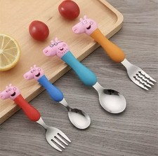 Pink Pig children's cutlery set - New & Sealed