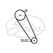 TIMING BELT GATES 5698XS FOR