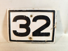 DDR House Number Sign 32 Metal