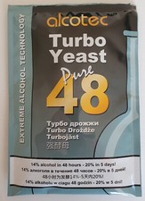 Alcotec Pure 48 Turbo Yeast for fast making of spirit/alcohol - pack options