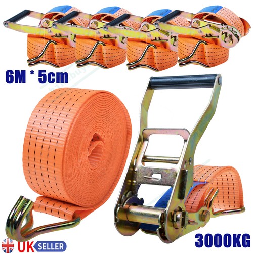 Ratchet straps tie down 6mx - straps,