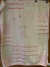 Mothercare Cot Blanket Quilt Coverlet Elephant design  fleece reverse 100x120cm