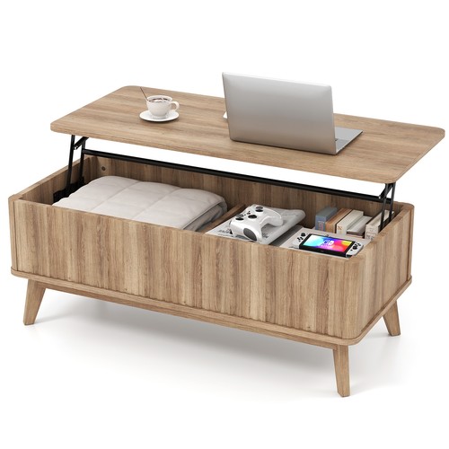 Wooden lift top coffee - wooden,