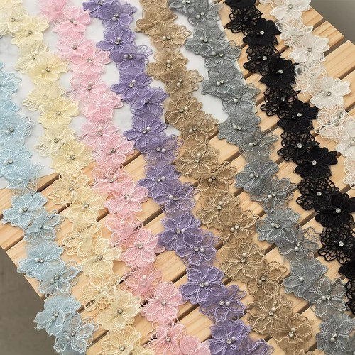 Design pearl beads lace - 3d,