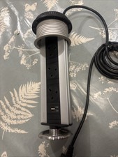 EVOline Kitchen Worktop PowerPort USB Socket 3-Prong Power Supply  