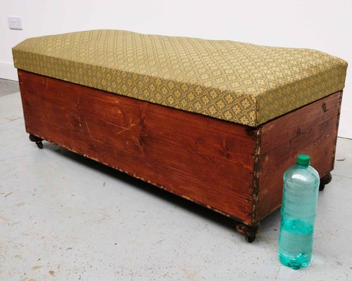 Vintage ottoman with storage - with,