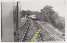Photo Railway view from train cab DMU at Shirley station c1983