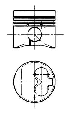 Piston for california - piston, t4