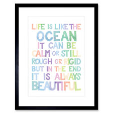 Ocean Always Beautiful Framed